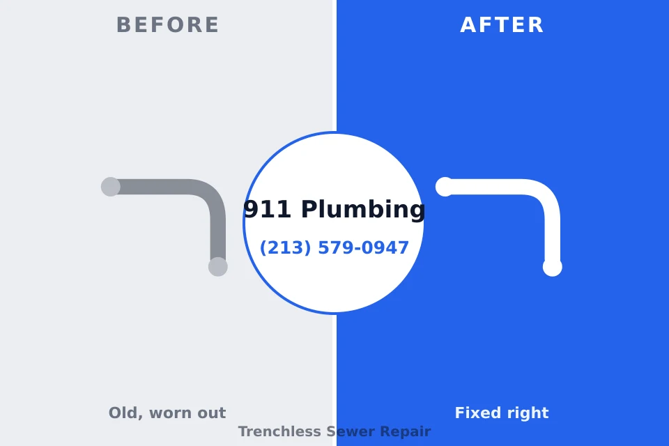 Before and after: plumbing repair Saw Creek, PA